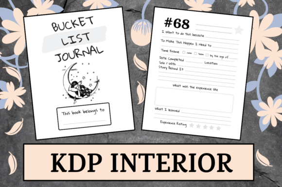 Download Bucket List Journal | KDP Interior - Bucket list journal Collection