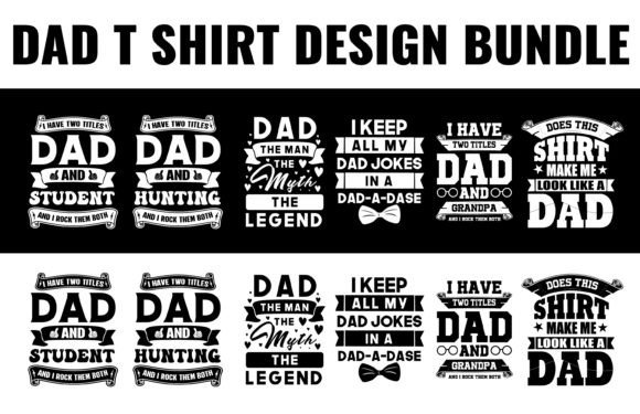 Download Father and Dad T-shirt Design Bundle - Premium Bundle