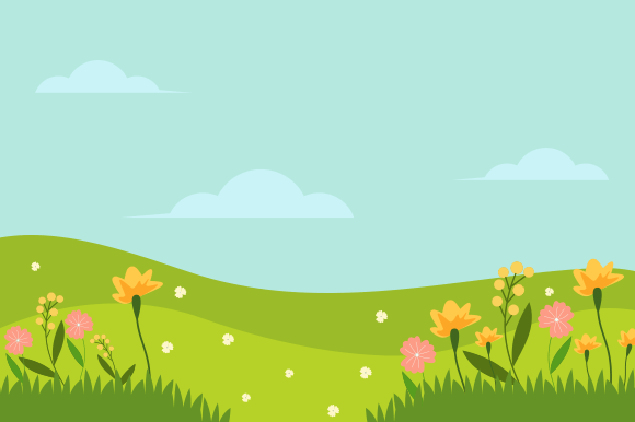 Download Natural Background with Flowers Vector - Natural background Collection