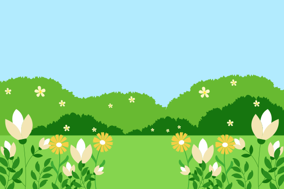 Download Natural Background with Flowers Vector - Natural background Collection