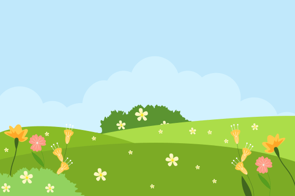 Download Natural Background with Flowers Vector - Natural background Collection