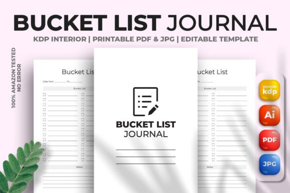 Download Bucket List Journal KDP Interior - Bucket list journal Collection