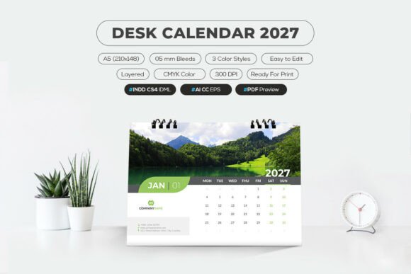 Download Desk Calendar 2027 - 2027 Collection